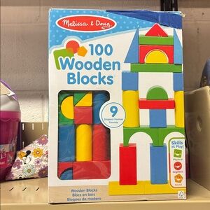 Melissa & Doug Vibrant Wooden Blocks Set